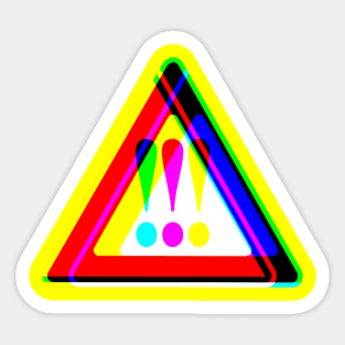 Psychedelic Master Warning Light Sticker
